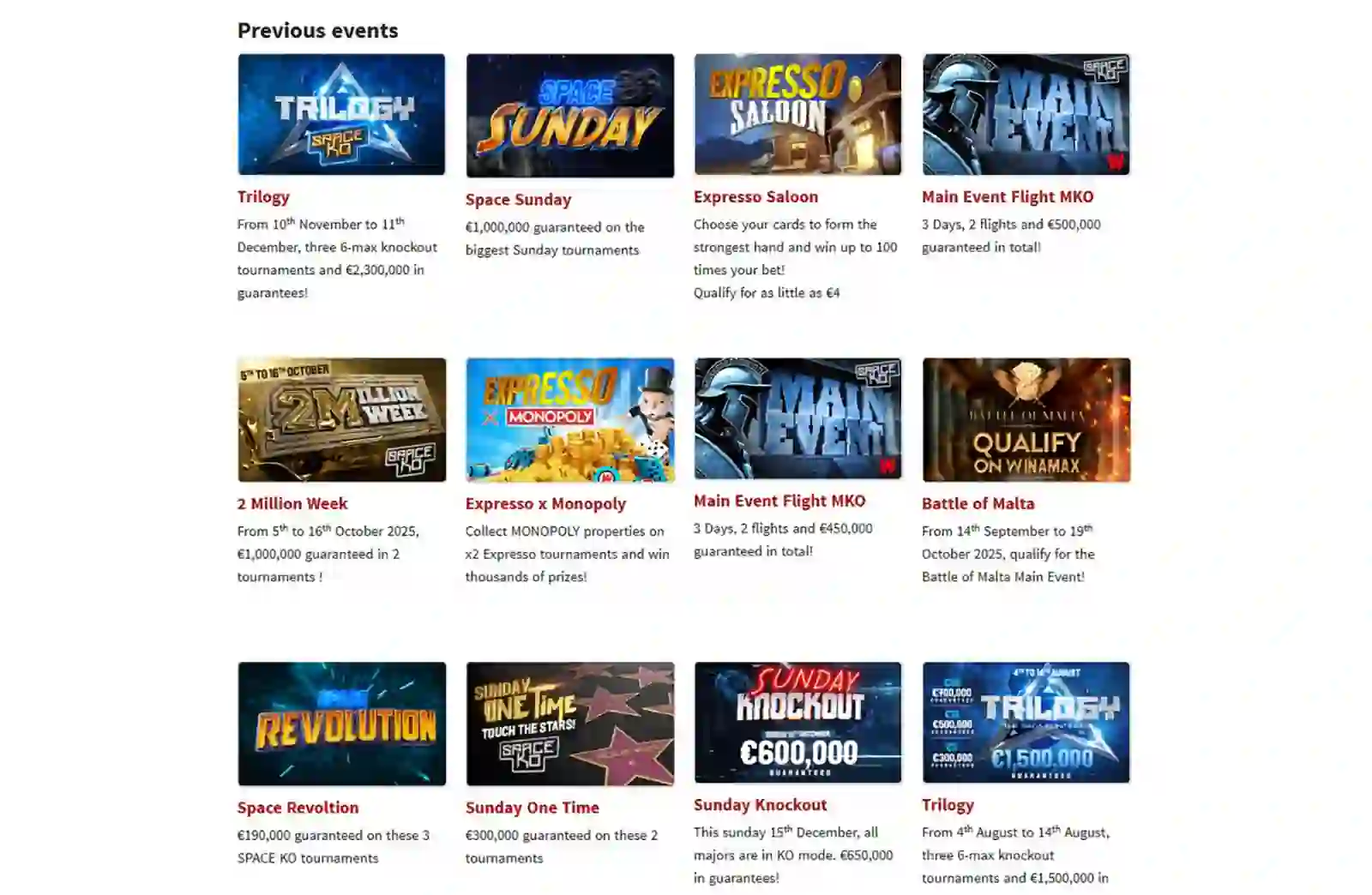 Promociones de Winamax